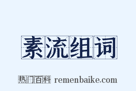 素流组词是什么意思的图片